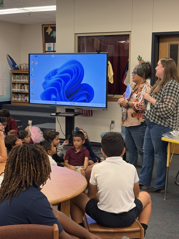 Tyler Public Library presenting to students