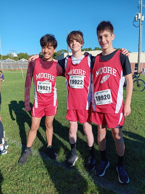 Students at District Track Meet