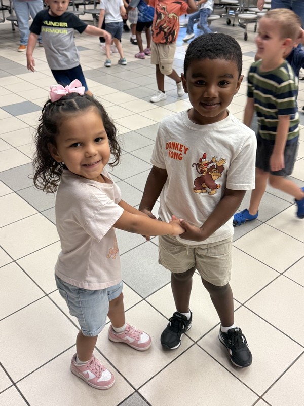 students dancing at dance party