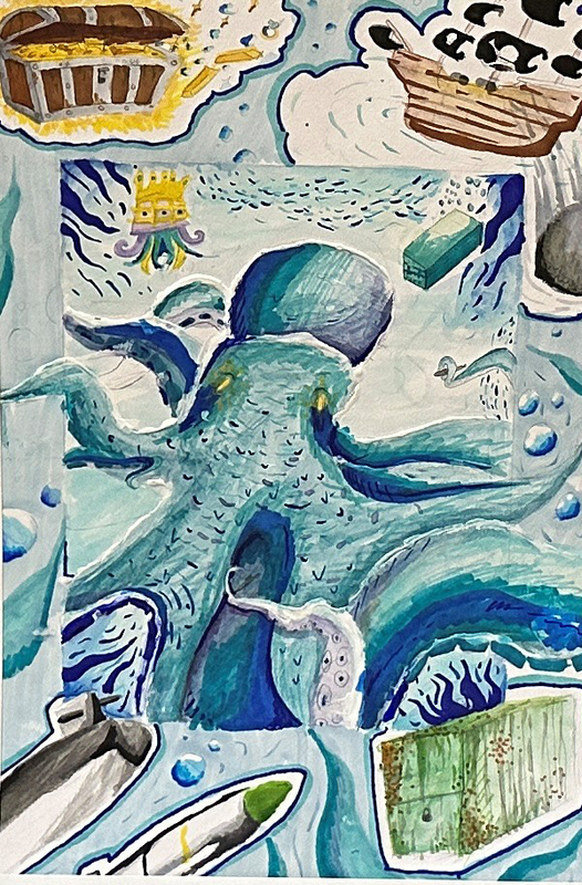 octopus painting