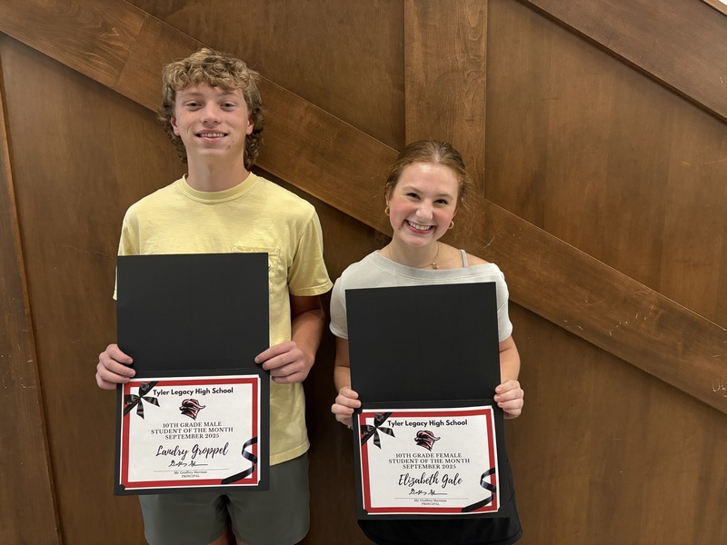 Sophomore of the Month: Landry Groppel and Elizabeth Gale