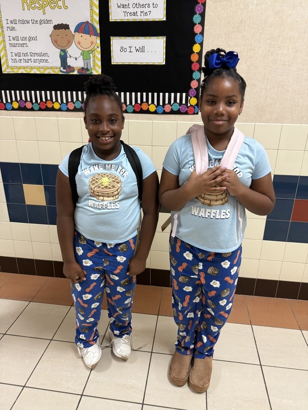 students wearing pajamas for national attendance awareness week