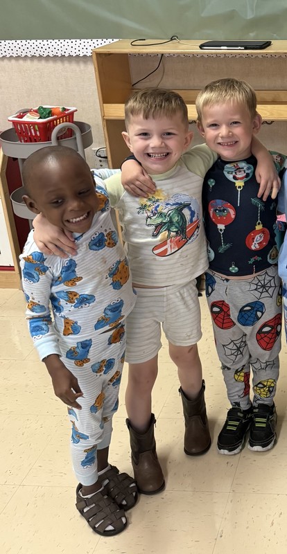 students wearing pajamas for national attendance awareness week