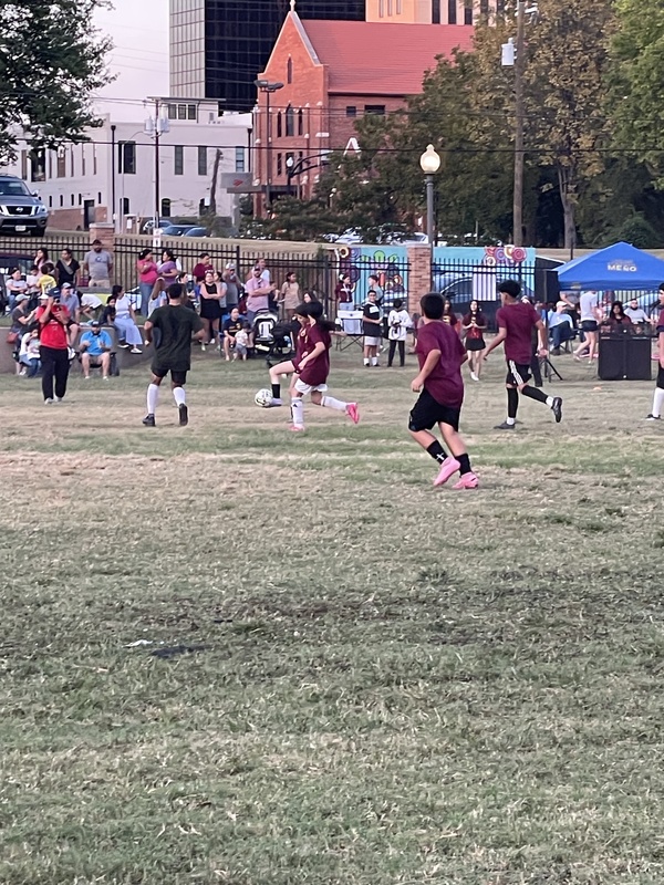 kids playing soccer