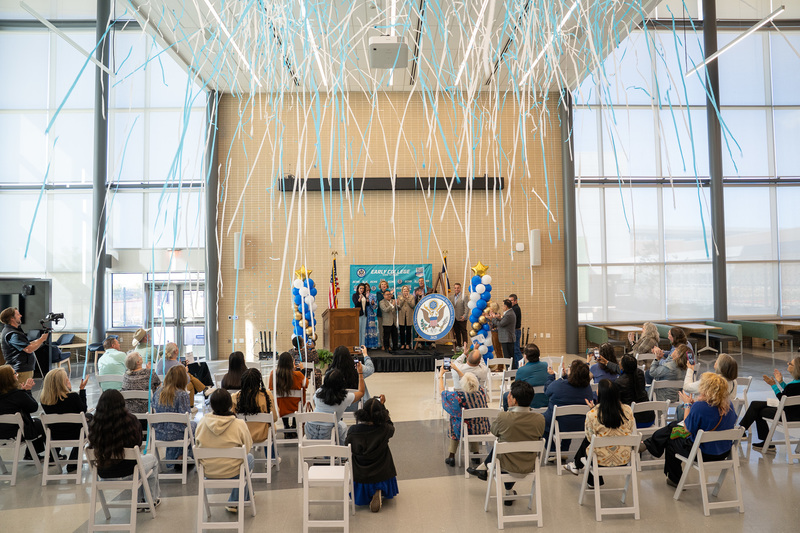 streamers flying in the air