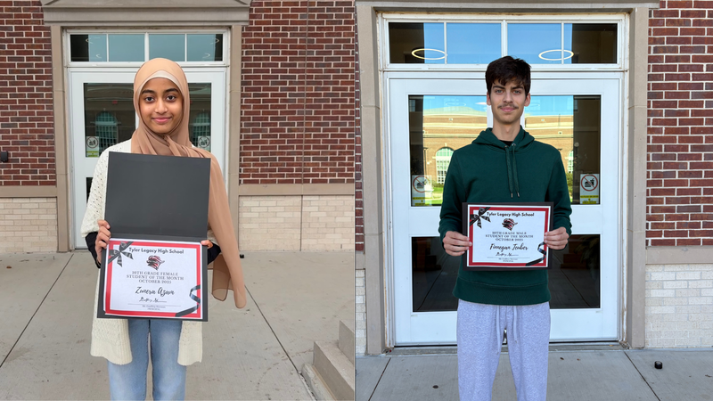 Sophomore of the Month:Zunera Azam and Finn Teuber