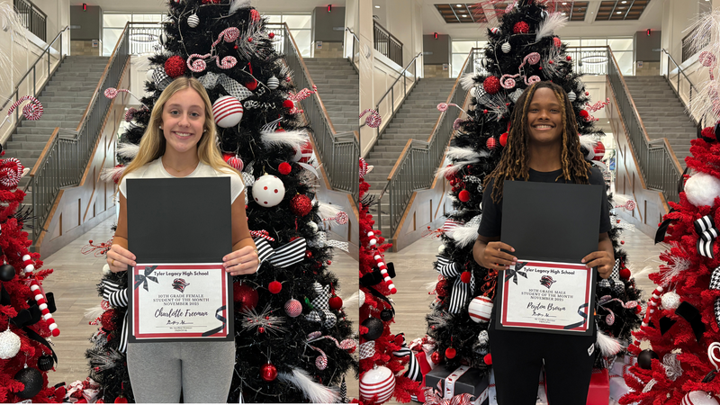 Sophomore of the Month: Charlotte Freeman and Peyton Brown