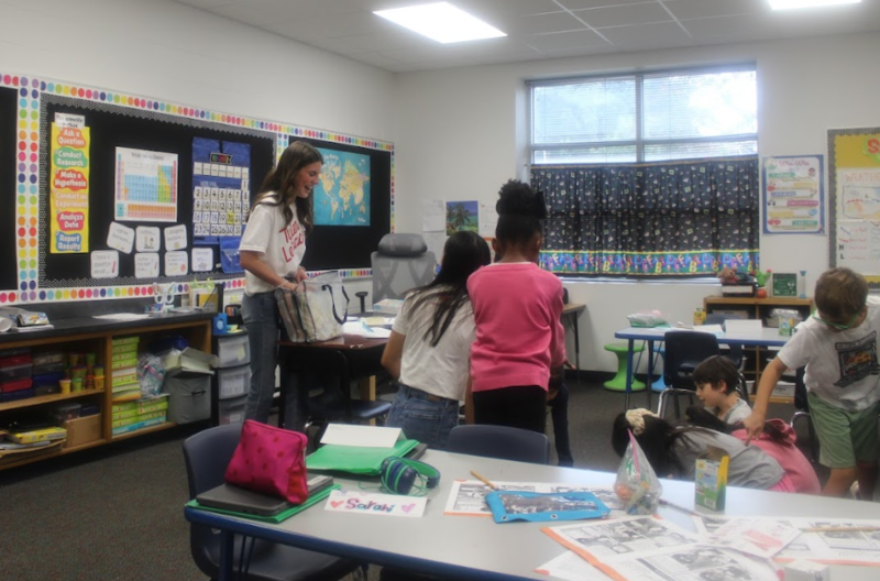 Tyler Legacy students at Owens Elementary