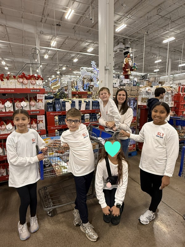 elementary kids shopping