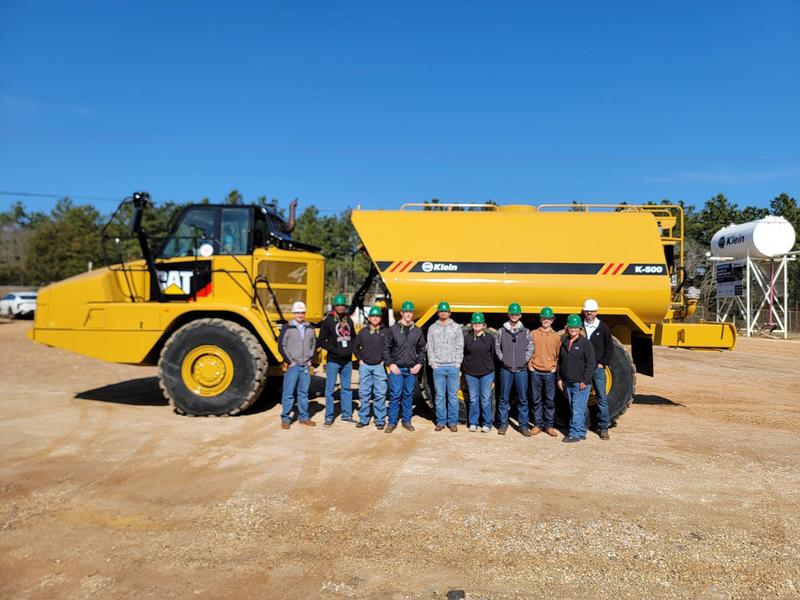 Welding students at Klein Products