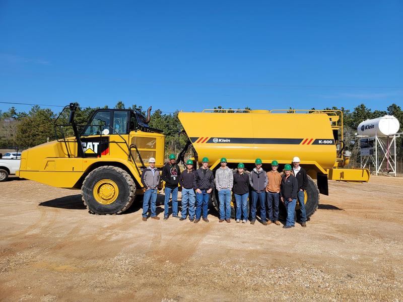 Welding students at Klein Products
