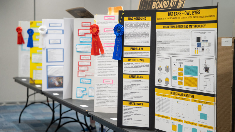 science fair projects on table
