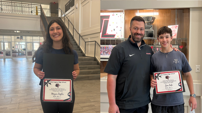 Seniors of the Month:Maya Ziegler and Sam Fate