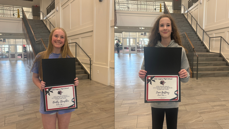 Freshmen of the Month: Bently Slaughter and Liam Gaffney