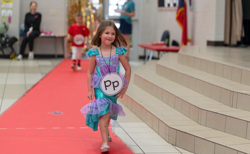 young girl dressed up as a princess