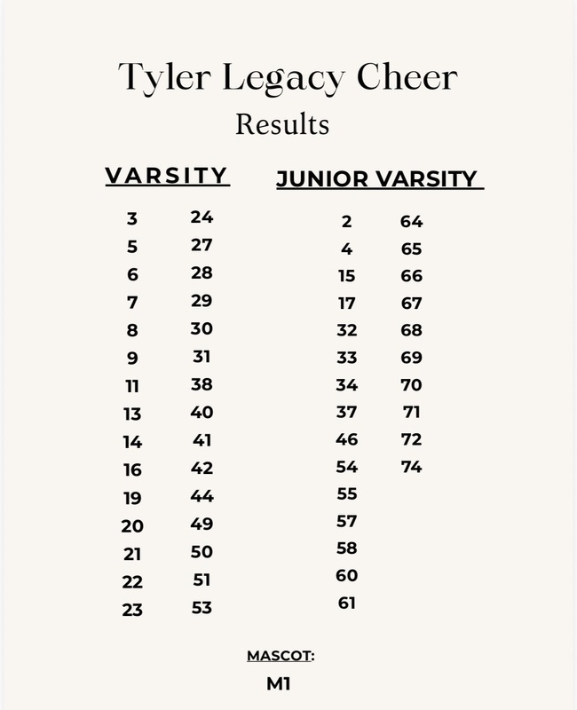 Tyler legacy cheer result 