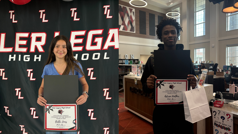 Freshmen of the Month:Belle Jones and Adrian Walker
