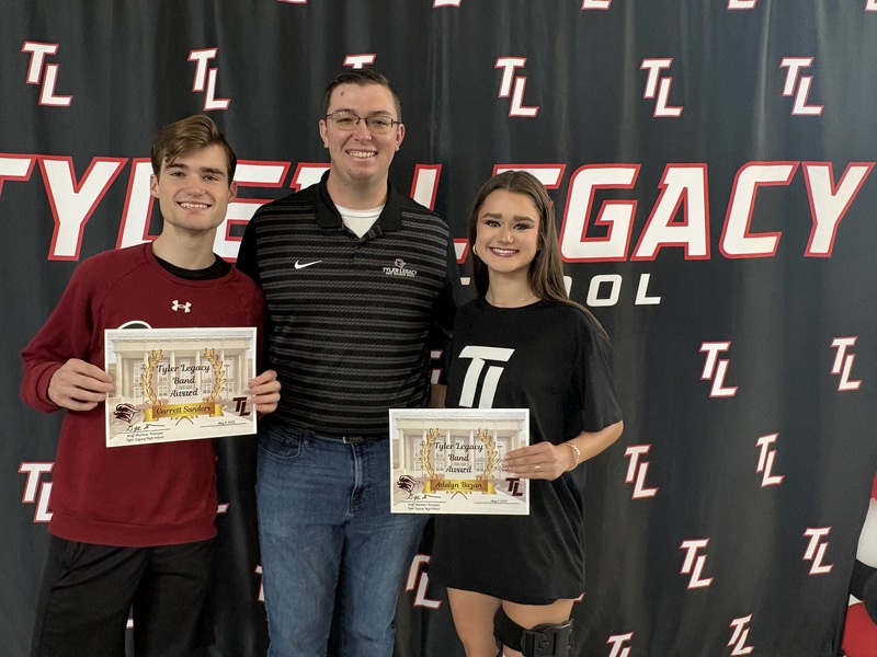 Band Award: Garrett Sanders and Adalyn Bazan