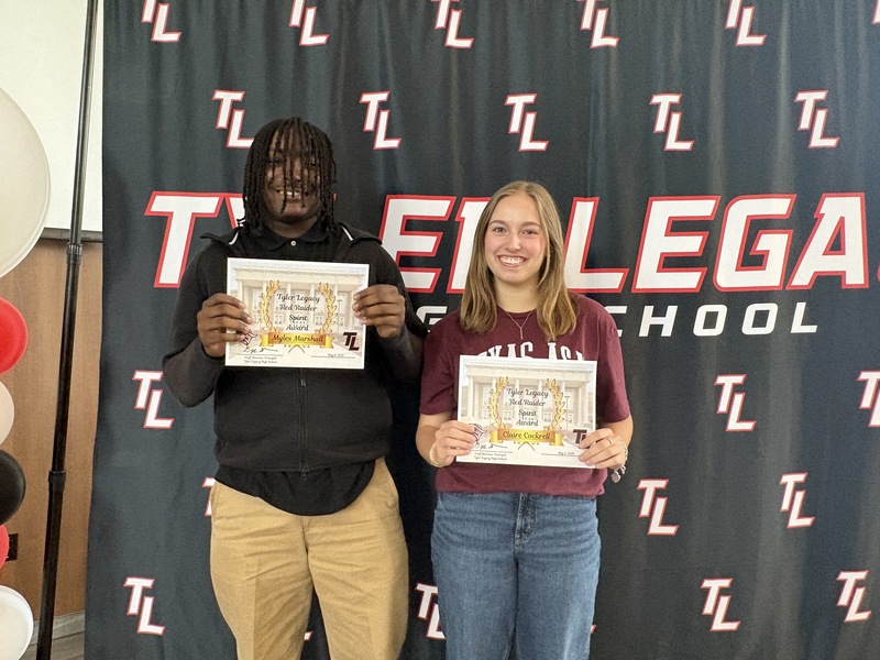Raider Spirit Award: Myles Marshall and Claire Cockrell