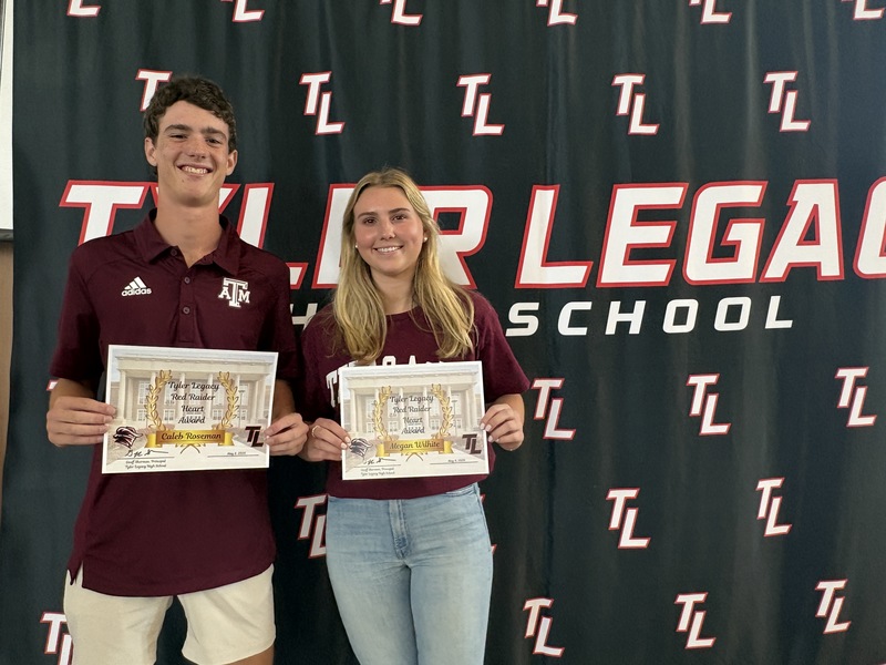 Raider Heart Award: Caleb Roseman and Megan Wilhite