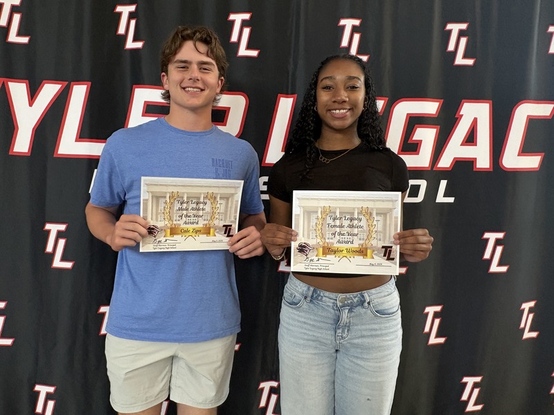 Athletes of the Year Award: Cale Zips and Taylor Woods