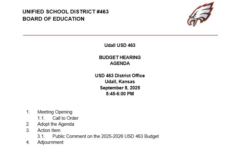 Budget hearing