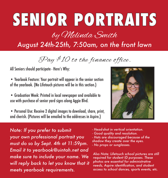 Senior Picture Info