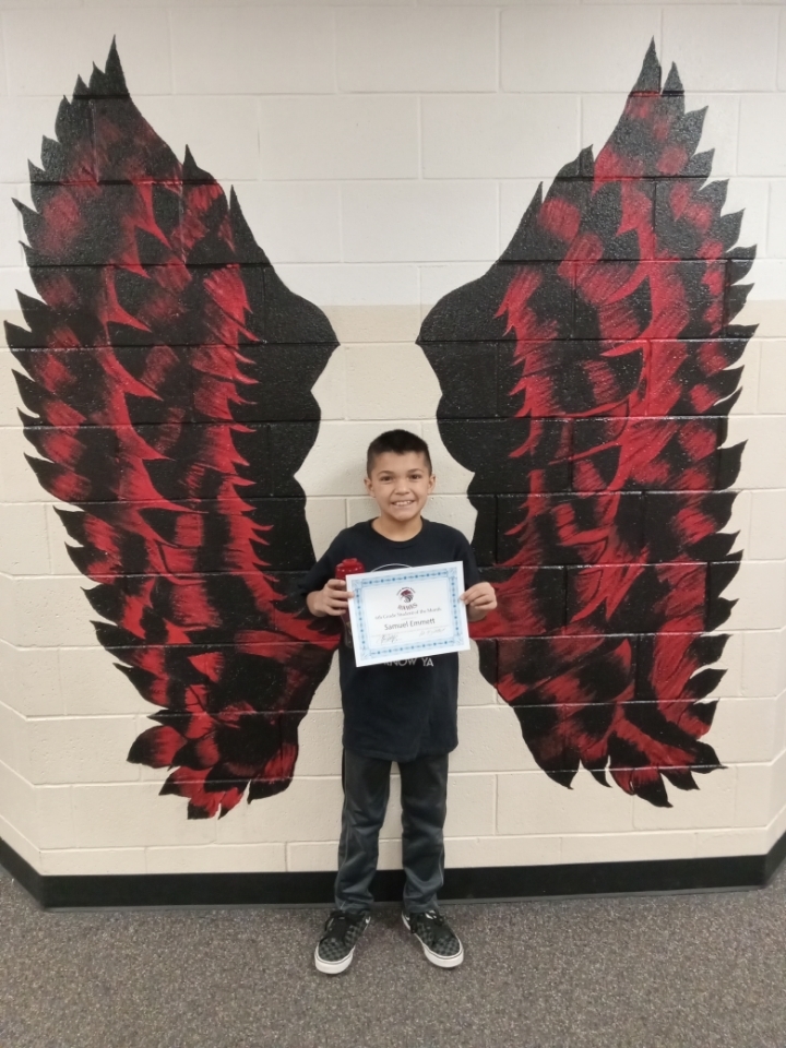 6th Grade Student of the Month
