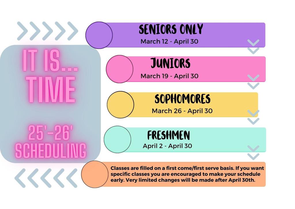 25'-26' Scheduling