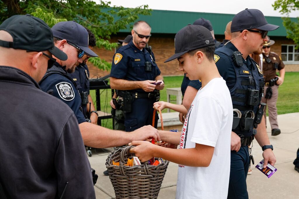 Our local first responders were able to attend the ceremony. Thank you to all our first responders.