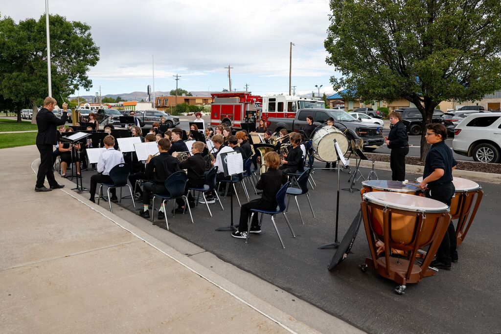 Mr. Nicoll's Band performed a beautiful number