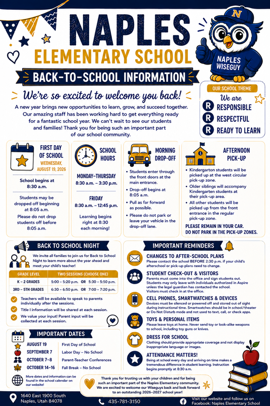 Back to School Information