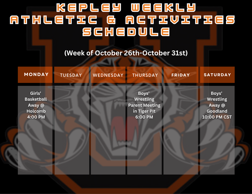 KMS Weekly Calendar