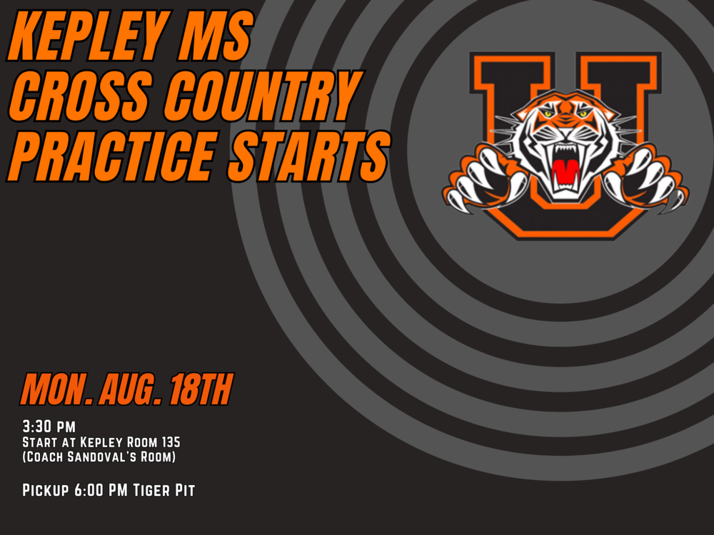 XC Practice Starts Monday
