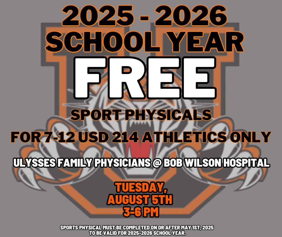 Free Sports Physical, Tuesday at Bob Wilson Hospital