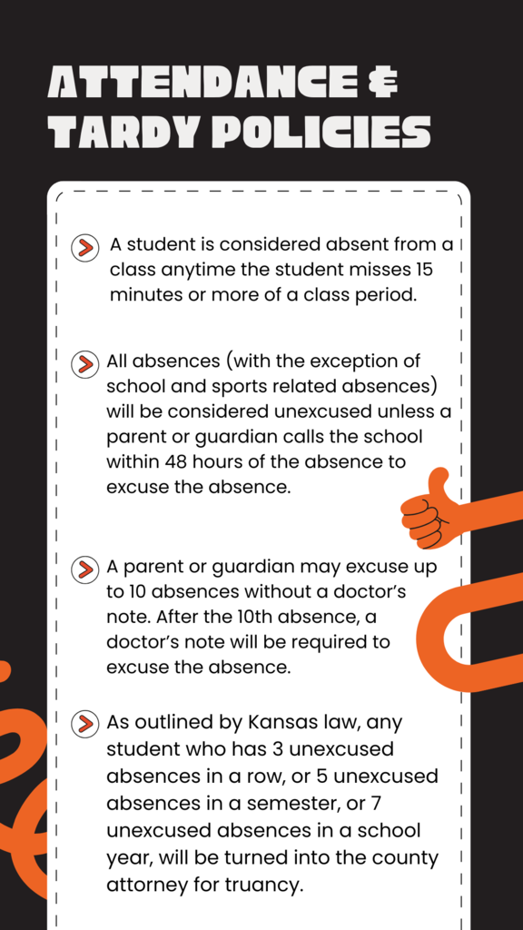 These images are infographics that show important policies for parents and students to know and understand