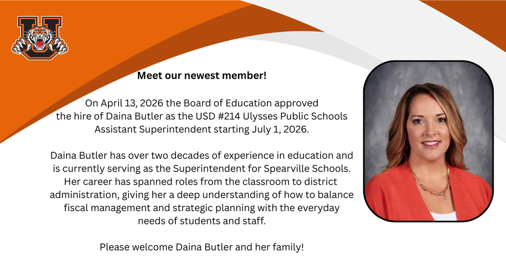 Welcome USD 214 New Assistant Superintendent 
