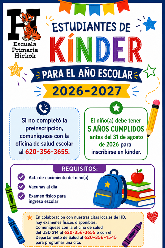 Kindergarten announcements en espanol