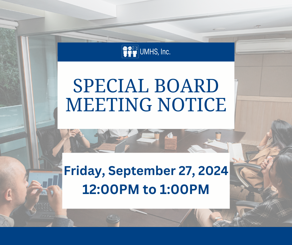 Special Board Meeting Notice UmatillaMorrow Head Start