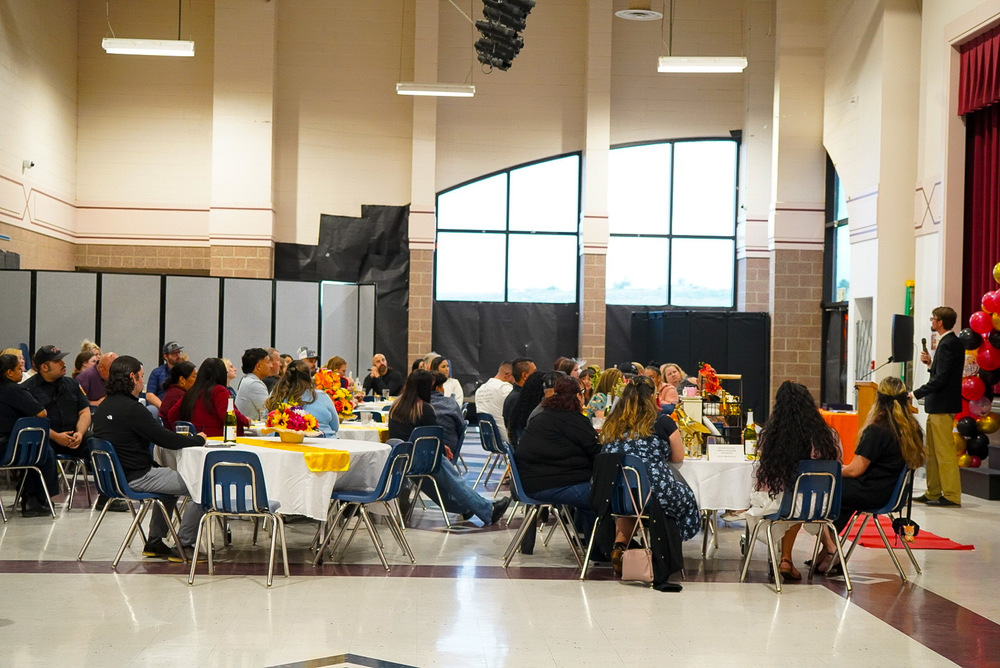 Photo by Casey's Place. Attendees of the Award ceremony gathered in the Umatilla High School Commons.