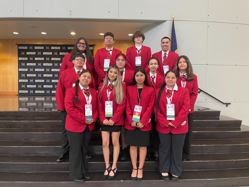 Umatilla students who competed at the State Leadership Conference held in Hermiston, Oregon April 12-13 