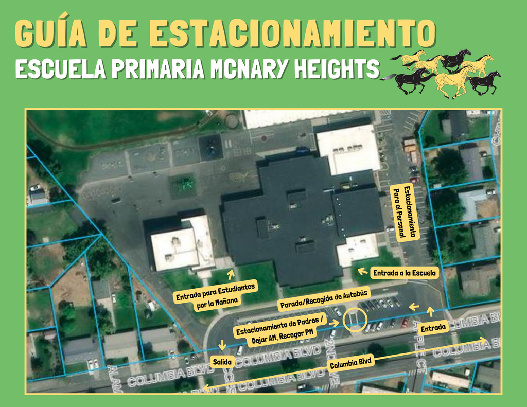 Guía de Estacionamiento Escuela Primaria McNary Heights