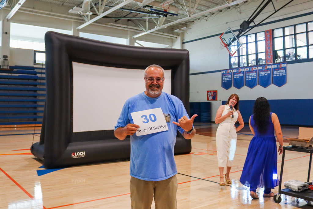 Photo of our staff member who has been with the district for 30 years
