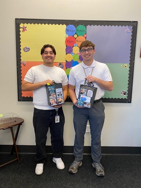 Photo of IT Specialists with goodie bags 