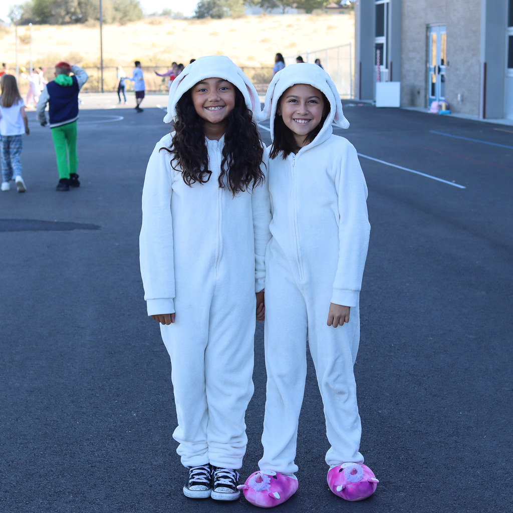 CVI students dressed up in pajamas