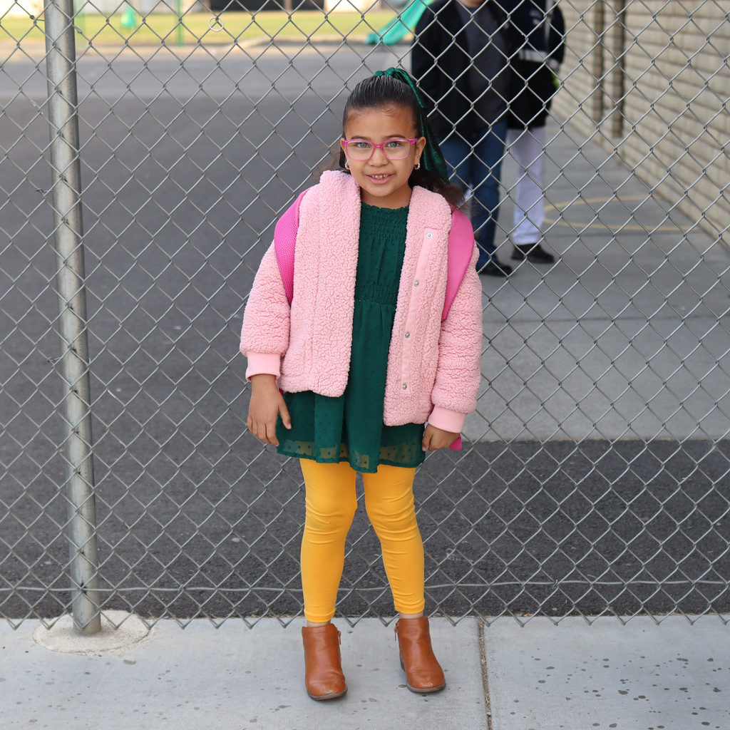 Student wearing school colors at MHES