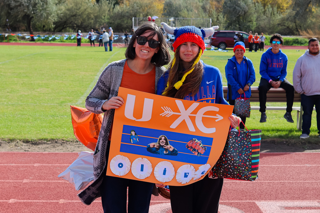 photo of senior with family member