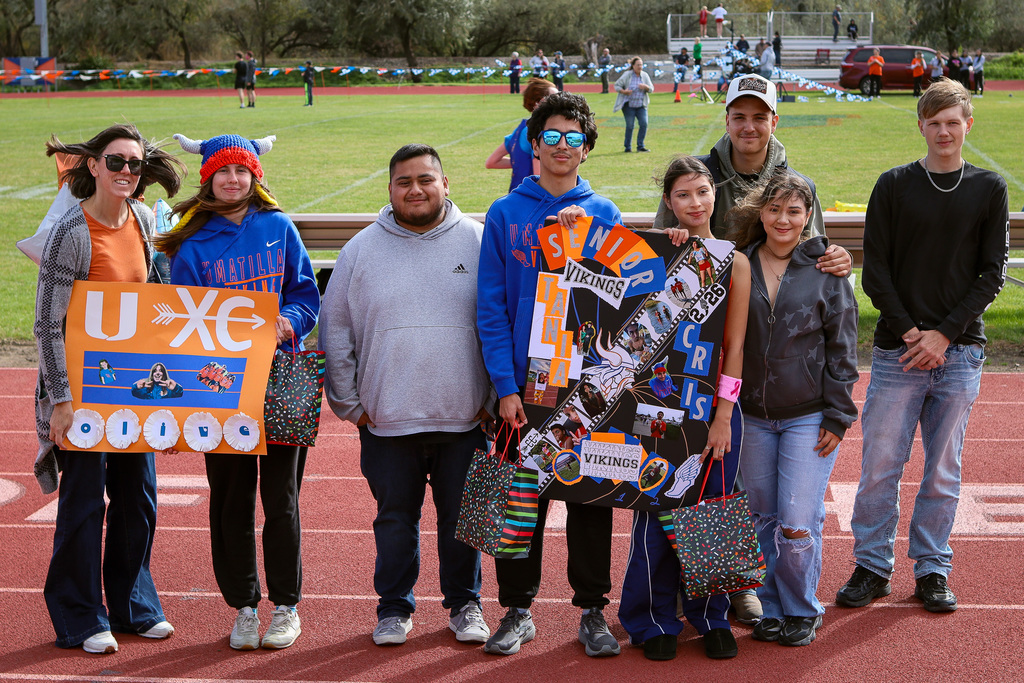 Photo of all seniors with family & friends