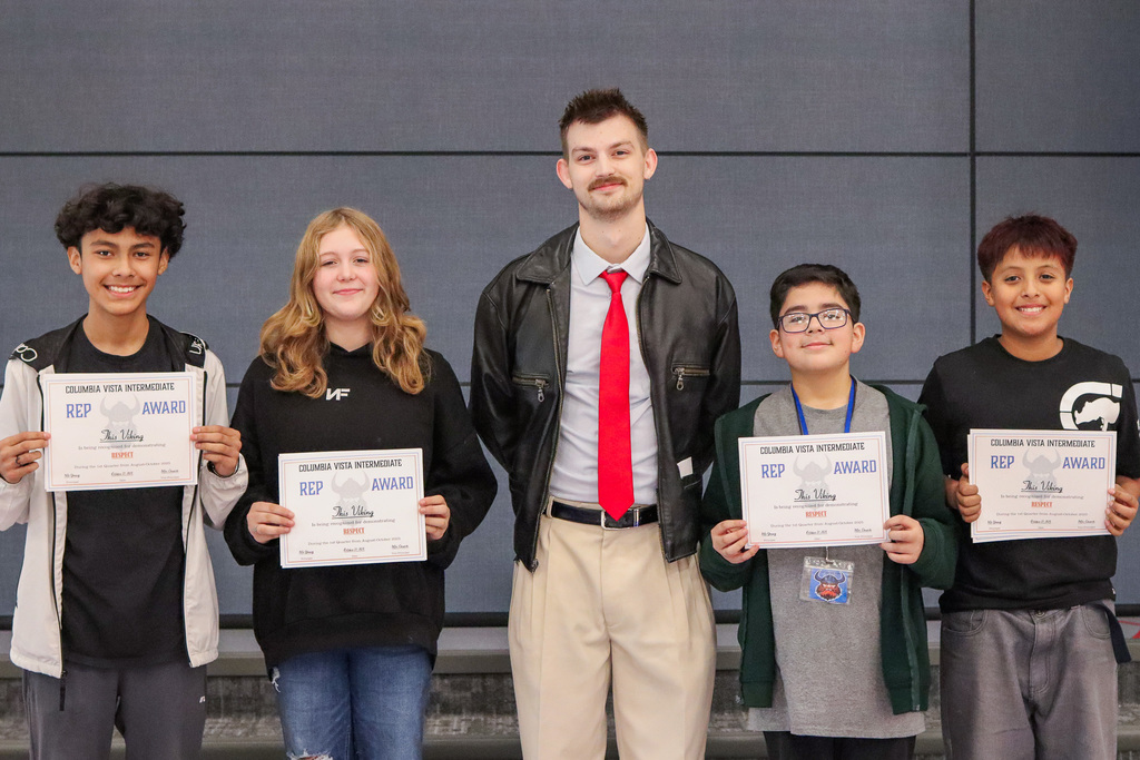 Mr. Storagee pictured with his REP Award Winners