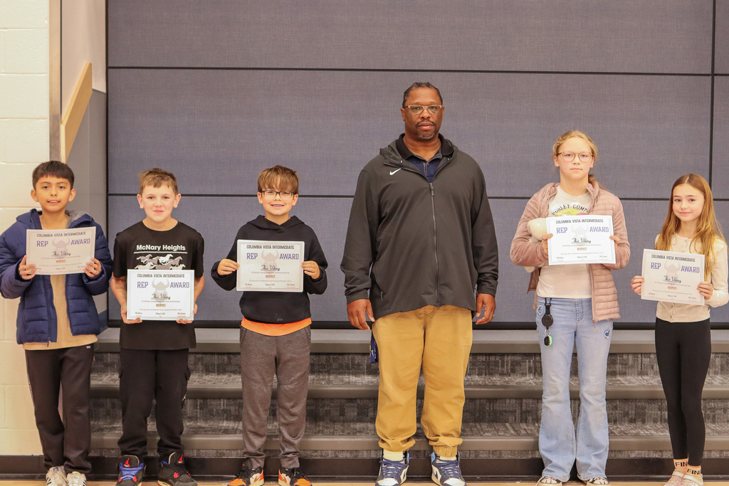 Mr. Williams pictured with his REP Award Winners